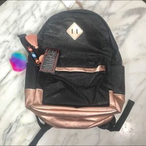 Brand New Glitter Rose Gold Fashion Backpack